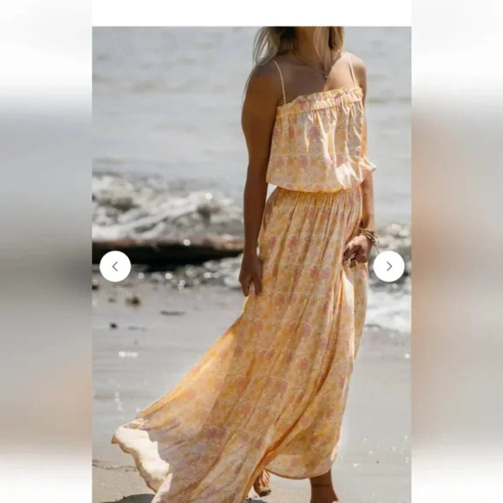 BNWT Jackson Rowe Floral Skirt SET in Peach and White